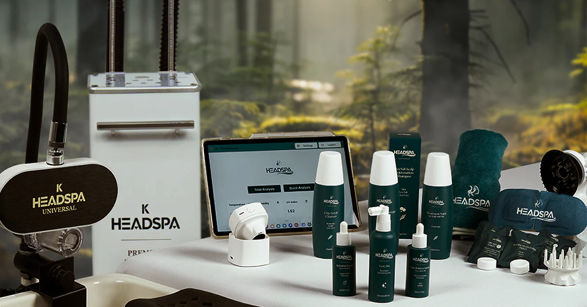 Head Spa treatment with Korean products