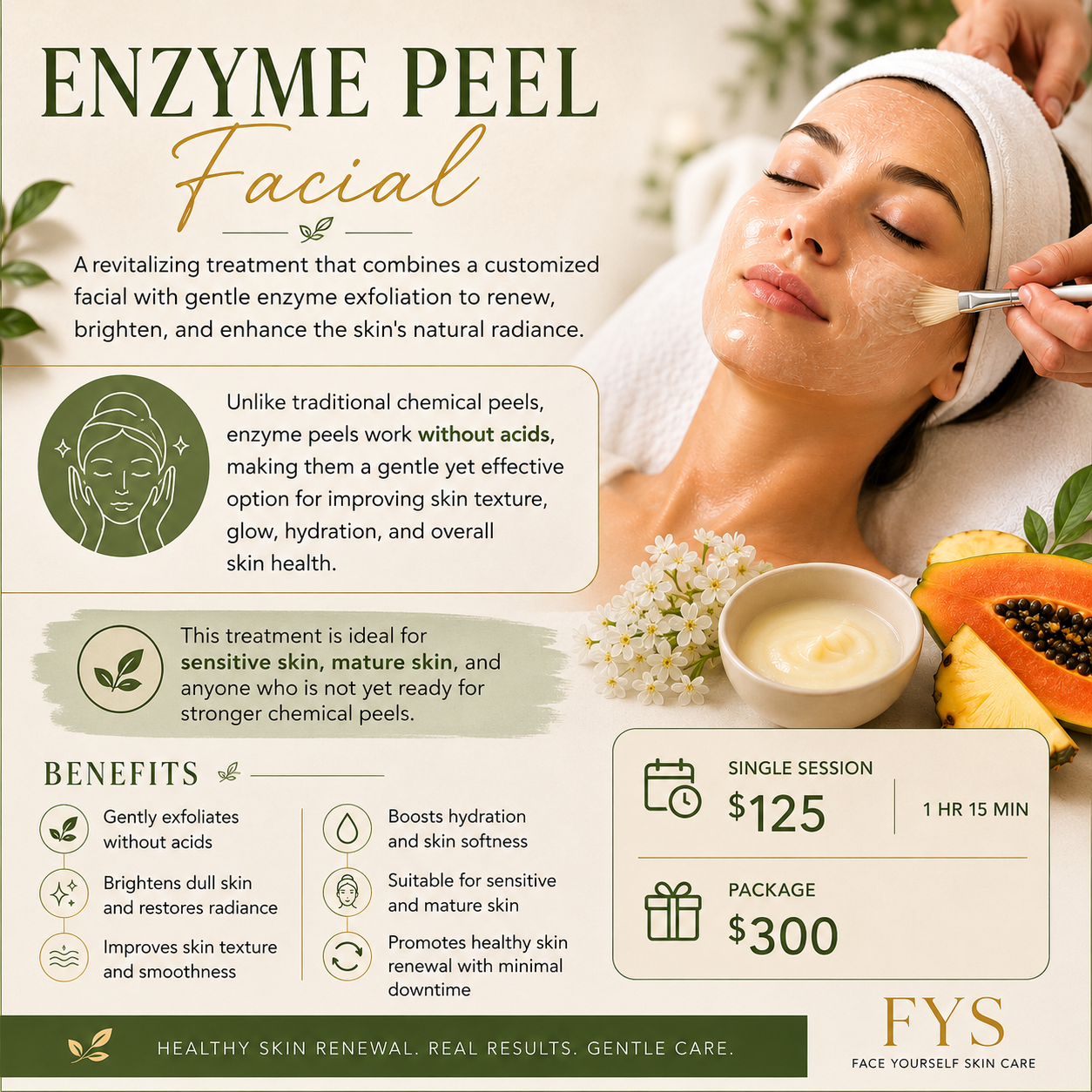 Chemical Peel Enzyme Facial